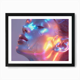 Holographic Portrait 5 Art Print