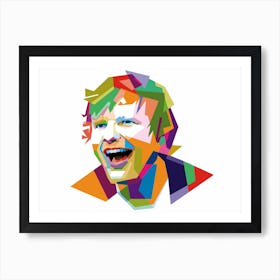 Ed Sheeran WPAP Art Print