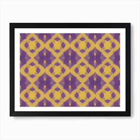 Purple And Yellow Abstract background 1 Art Print