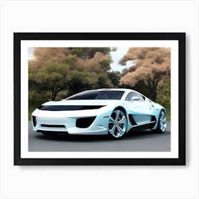 Futuristic Sports Car 25 Art Print