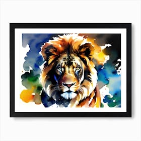 Lion Painting 23 Póster