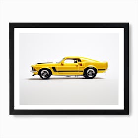 Toy Car 69 Mustang Boss 302 Yellow 2 Art Print