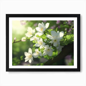 Beautiful Spring Greenery In Full Bloom Art Print