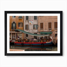 Boat In Venice Italy Art Print