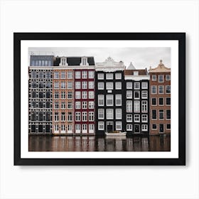 Canal living: Idyllic Amsterdam Canal Houses| The Netherlands Art Print