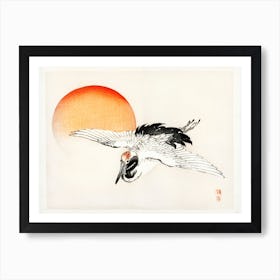Flying Crane By Kōno Bairei, Kōno Bairei Art Print