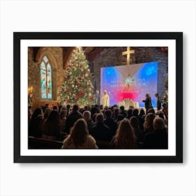 A Traditional Sunday Festival Of Faith Merging Christmas And Resurrection Celebrations Featuring A (1) 1 Art Print