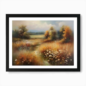 Printable Wall Art, Vintage Landscape, Farmhouse Wall Decorations, Vintage Landscape Oil Painting.16 1 Art Print