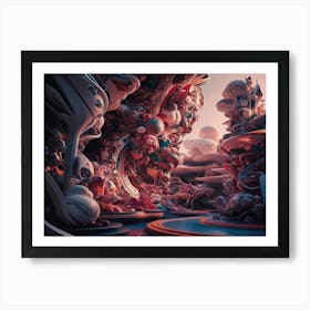 Abstract 3d Painting Art Print