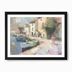 Boats In The Harbor 8 Art Print