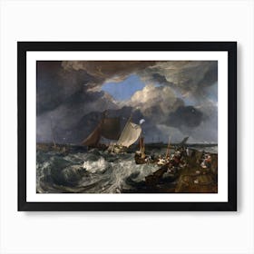 Calais Pier, Jmw Turner Art Print