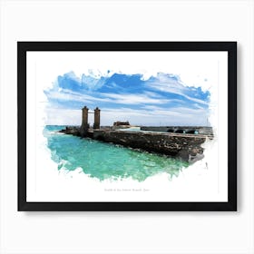 Castillo De San Gabriel, Arrecife, Spain Art Print