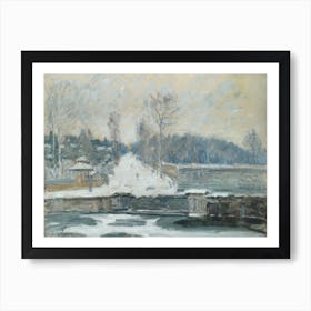 The Watering Place At Marly Le Roi, Alfred Sisley Art Print