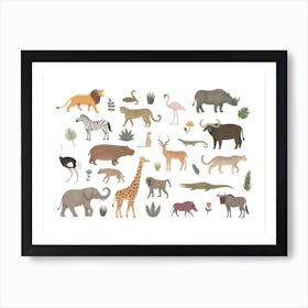 New Safari Animal Art Print