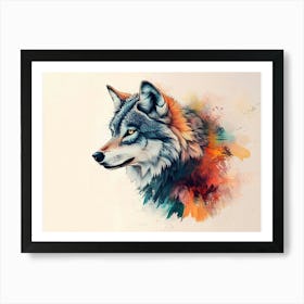 Wolf Painting Art Print