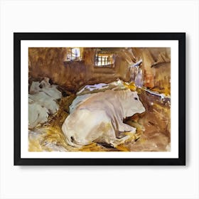 Oxen (ca. 1910), John Singer Sargent Art Print