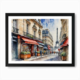 Paris Street 3 Art Print