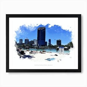 South Bank Parklands, Brisbane, Queensland Art Print