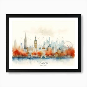 London Skyline Iconic Cityscape Landmarks Art Print