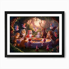 Fairy Tale Dinner Party Art Print