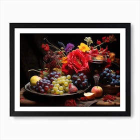 Autumn Arrangement On The Table Art Print