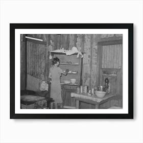 Kitchen Of Tenant Farmer Near Warner, Oklahoma By Russell Lee 1 Art Print