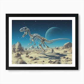 Dinosaur Skeleton Art Print