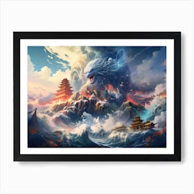 Asian Dragon Art Print