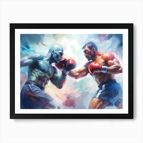 Boxing Fight Art Print