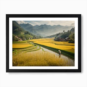 Rice Fields In Vietnam Art Print