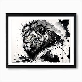 Lion Painting 51 Art Print