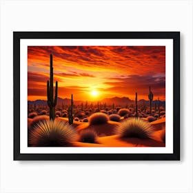 Desert Sunrise Art Print