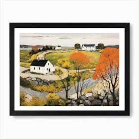 Landscape With The White Farmers House - expressionism Poster