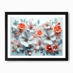 Paper Flowers 11 Art Print