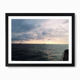 Sunset On The Sea Art Print