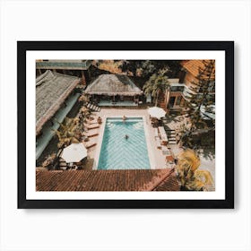 Poolside Resort Art Print