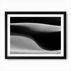 Sand Dunes With Shadows Art Print