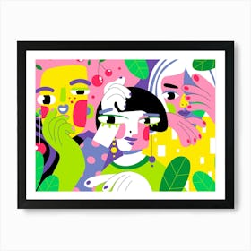 Group Of People 2 Art Print