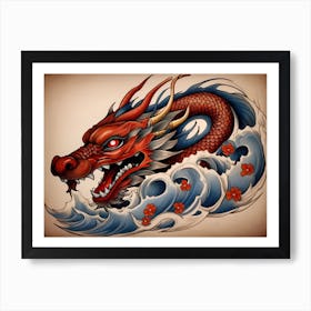 Dragon Tattoo Design Art Print