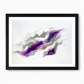 Grey And Violet Skies Art Print