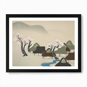 Asian Village 1 Art Print