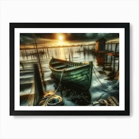 Boat In The Water Art Print