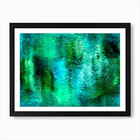 Electrostatic Dream Moody Green Edit 3 Art Print