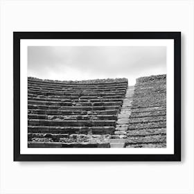 Amphitheatre Steps and Seats - Pompeii Italy Art Print