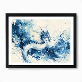 Blue Dragon 2 Art Print