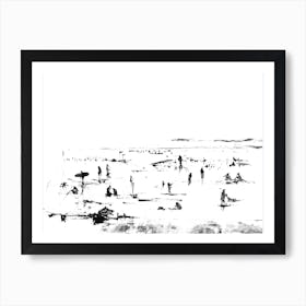 Beach People Art Print