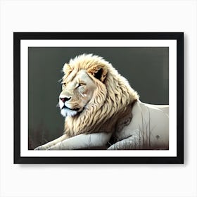 Lion art 72 Art Print