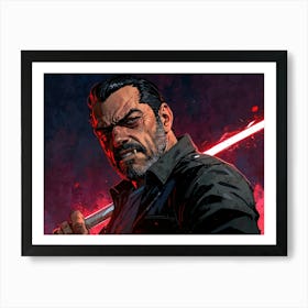 Last Jedi Negan Art Print