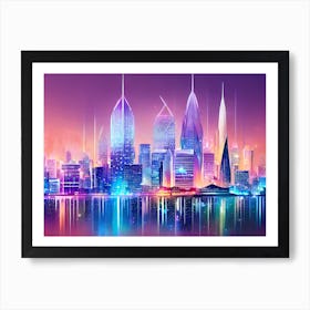 Futuristic Cityscape 37 Art Print