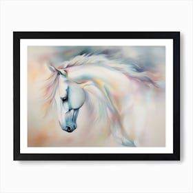 White Horse 2 Art Print